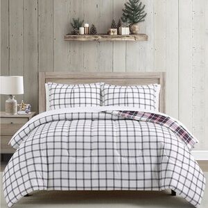 3-Pc. Plaid Queen Comforter Sets